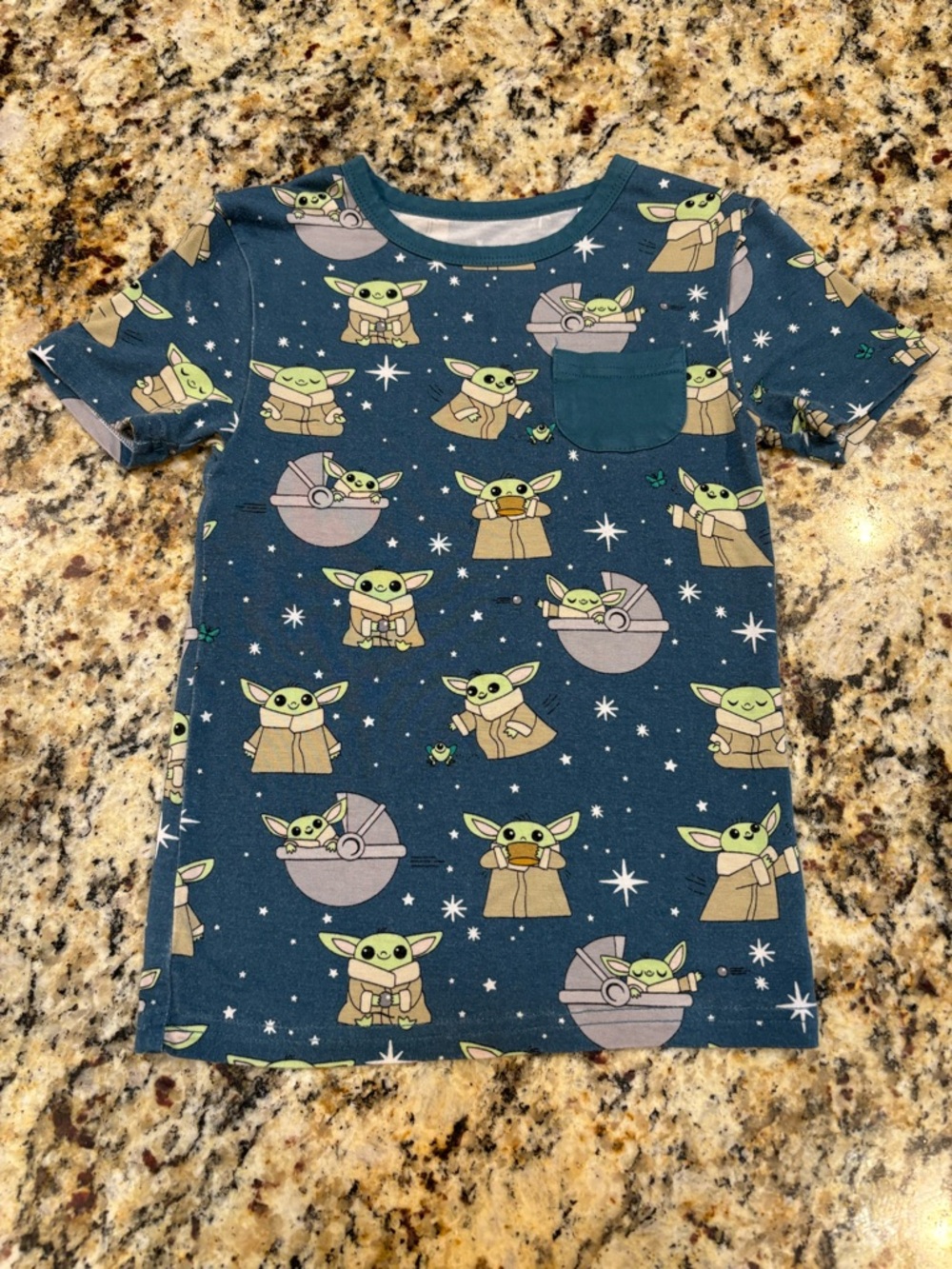Little Sleepies Play Grogu Pocket Tee